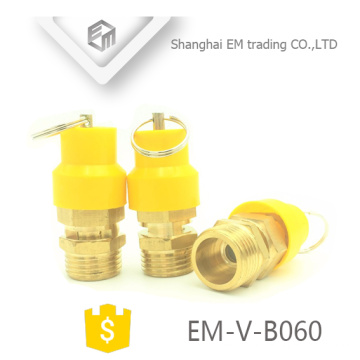 ЭМ-Фау-B060 желтый пластиковый шлем Профессиональный латунный предохранительный клапан для воздушный компрессор предохранительный клапан
